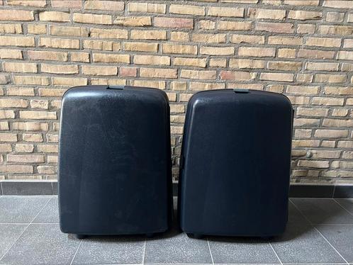 Style hardcase reiskoffers (2 stuks) groot donkerblauw, Sieraden, Tassen en Uiterlijk, Koffers, Gebruikt, Hard kunststof, 70 cm of meer