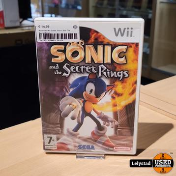 Nintendo Wii Game: Sonic And The Secret Rings