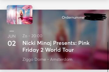 Official Platinum zitplaats Nicki Minaj 2 juni