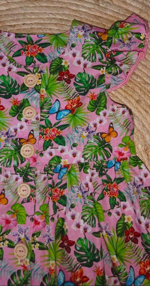 Nieuw handmade roze doorknoop jurkje, div. maten., Kinderen en Baby's, Kinderkleding | Maat 110, Nieuw, Meisje, Jurk of Rok, Ophalen of Verzenden