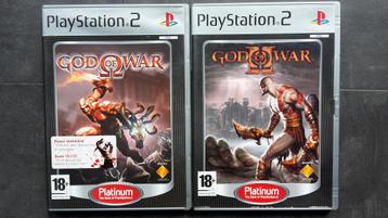 PS2 Set - God Of War 1 en II - PlayStation 2 GOW Spel