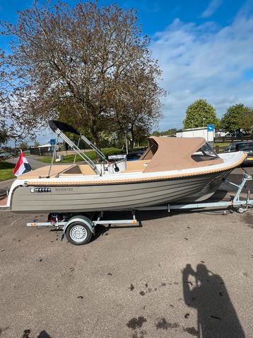 Maassloep 590 tender Honda 20pk NIEUW luxe opties vaarklaar!