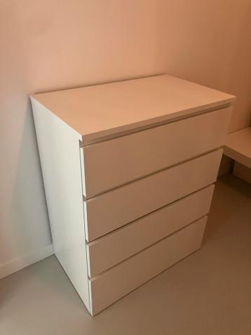 Witte IKEA ladenkast MALM - afbeelding 2 Witte IKEA ladenkast MALM - afbeelding 2