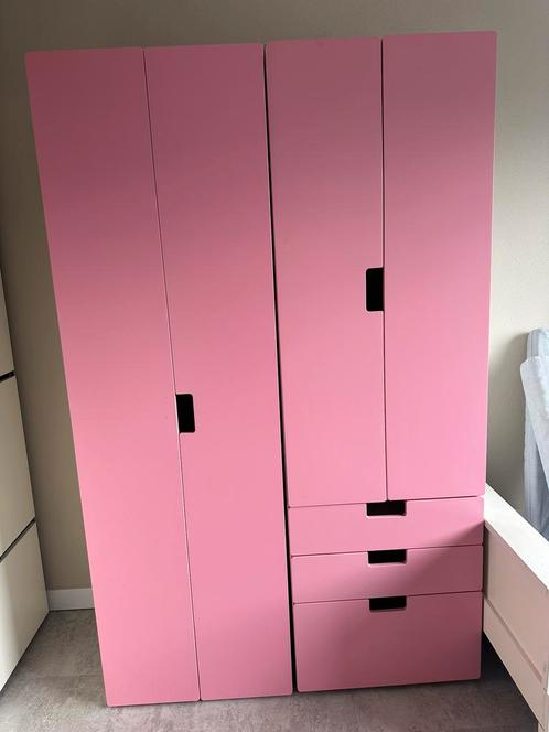 IKEA Stuva kasten wit/roze, Kinderen en Baby's, Kinderkamer | Commodes en Kasten, Zo goed als nieuw, Kast, 105 cm of meer, Minder dan 75 cm