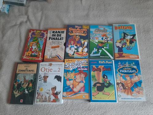 10 videobanden voor 10 euro o.a. Goofy en Kuifje., Cd's en Dvd's, VHS | Kinderen en Jeugd, Zo goed als nieuw, Tekenfilms en Animatie