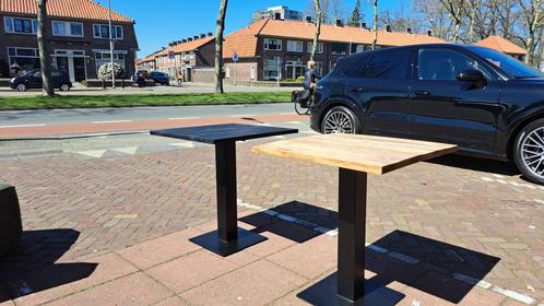 Bistro eettafel 70x70 met zwarte poot uit voorraad, Huis en Inrichting, Tafels | Eettafels, Nieuw, Vierkant, Ophalen of Verzenden