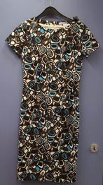 LaDress koker jurk blauw / wit / zwart + ceintuur XXS 39291