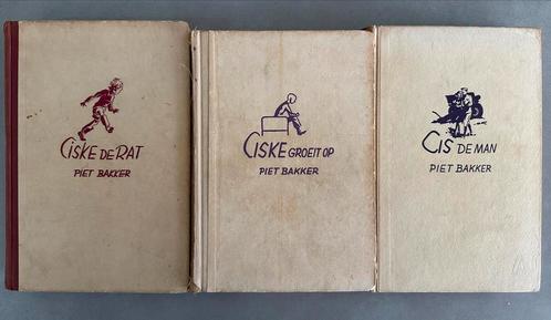 Ciske de rat trilogie - Piet Bakker (uit 1941, 1943 en 1944), Antiek en Kunst, Antiek | Boeken en Bijbels, Verzenden