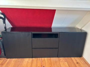 Mooie zwarte ikea Besta kast - afbeelding 2 Mooie zwarte ikea Besta kast - afbeelding 2