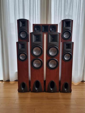 Complete set synergy F3, F1, B3 & SC1 met de Onkyo TX-NR656