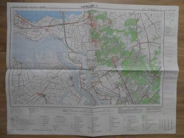 Kaart stafkaart Kapellen België, schaal 1:50.000