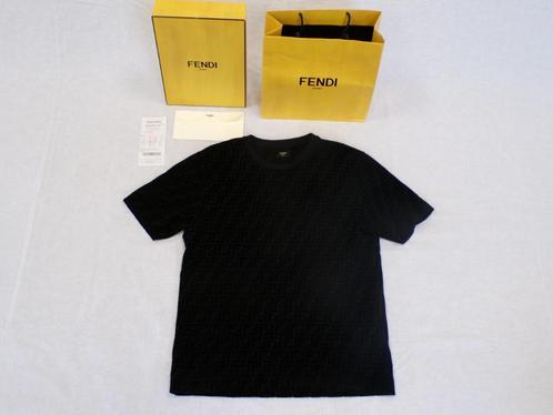 Fendi FF T-Shirt Zwart Maat L, Kleding | Heren, T-shirts, Nieuw, Maat 52/54 (L), Zwart, Ophalen of Verzenden