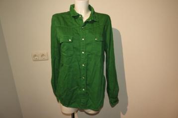 BA&SH appeltjes groene casual blouse drukkers mt 3/40