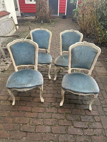 * GRATIS 4 oude Queen Anne eetkamerstoelen *