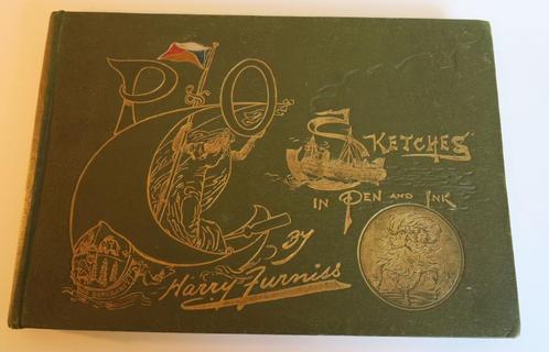 1899 boek P&O Sketches in pen and Ink Peninsular Oriental, Verzamelen, Scheepvaart, Gebruikt, Overige typen, Motorboot, Ophalen of Verzenden
