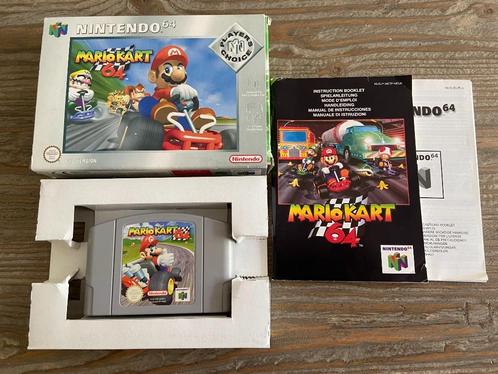 Mario Kart 64 Players Choice voor Nintendo 64 (N64), Spelcomputers en Games, Games | Nintendo 64, Gebruikt, Racen en Vliegen, 3 spelers of meer