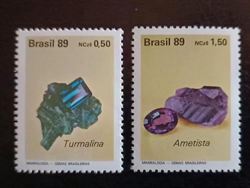 Brazilië 1989 Edelstenen, Postzegels en Munten, Postzegels | Amerika, Postfris, Zuid-Amerika, Ophalen of Verzenden