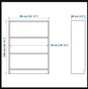 Ikea Billy boekenkast halfhoog donkerbruin - afbeelding 2 Ikea Billy boekenkast halfhoog donkerbruin - afbeelding 2
