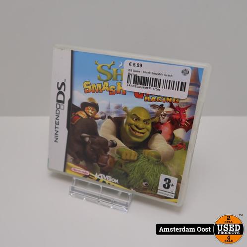 Nintendo DS Game | Shrek Smash'n Crash Racing, Spelcomputers en Games, Games | Nintendo 2DS en 3DS, Zo goed als nieuw