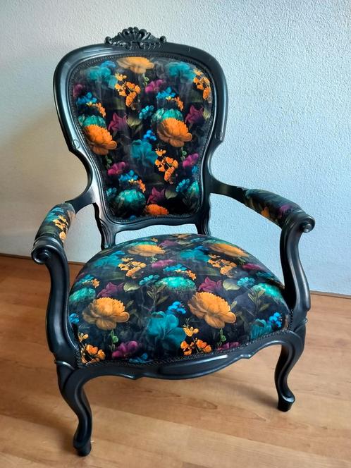 Barok brocante vintage fauteuil., Antiek en Kunst, Antiek | Meubels | Stoelen en Banken, Ophalen