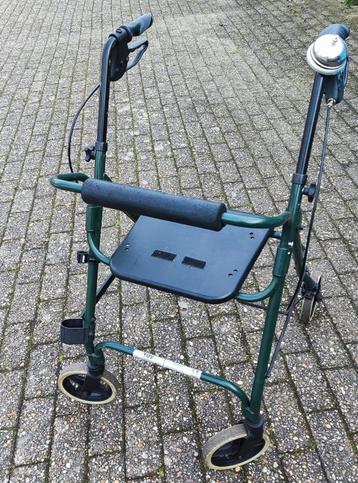 Nette opvouwbare/inklapbare rollator met zitje en goede bel