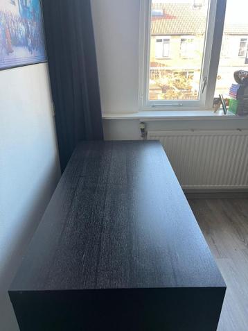 Ikea Malm bureau zwart bruin - afbeelding 4 Ikea Malm bureau zwart bruin - afbeelding 4