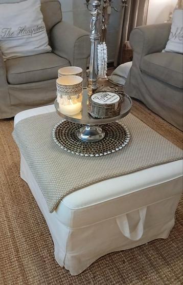 Witte ikea ektorp poef - afbeelding 2 Witte ikea ektorp poef - afbeelding 2