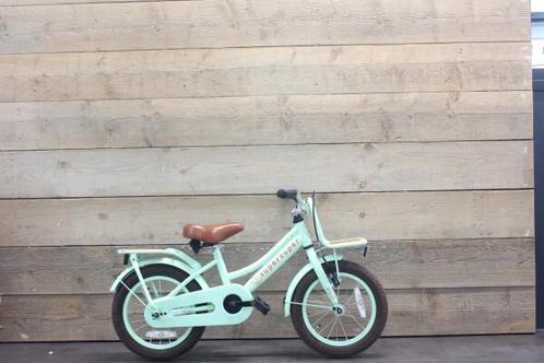 14 inch SuperSuper Bamboo meisjesfiets Pistache remnaaf, Fietsen en Brommers, Fietsen | Meisjes, Gebruikt