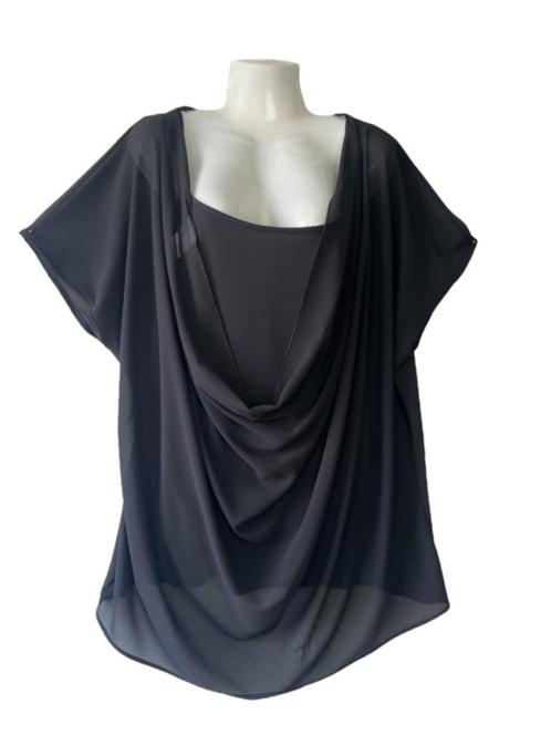 DONNA GI tweedelige set 48/50, Kleding | Dames, Grote Maten, Nieuw, Blouse of Tuniek, Zwart, Verzenden