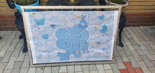 te koop spandoek its a boy met besteveging 99 x 70 cm, Kinderen en Baby's, Kraamcadeaus en Geboorteborden, Nieuw, Geboortebord