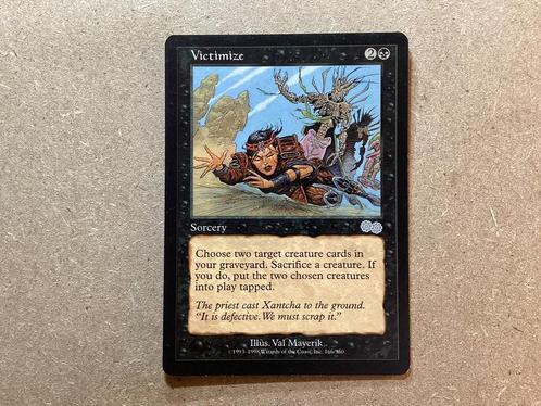 2x Victimize (Near Mint) | Urza’s Saga, Hobby en Vrije tijd, Verzamelkaartspellen | Magic the Gathering, Zo goed als nieuw, Meerdere kaarten