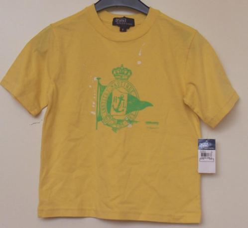 Geel Ralph Lauren t-shirt maat 116 *NIEUW* (5367), Kinderen en Baby's, Kinderkleding | Maat 116, Nieuw, Jongen, Shirt of Longsleeve