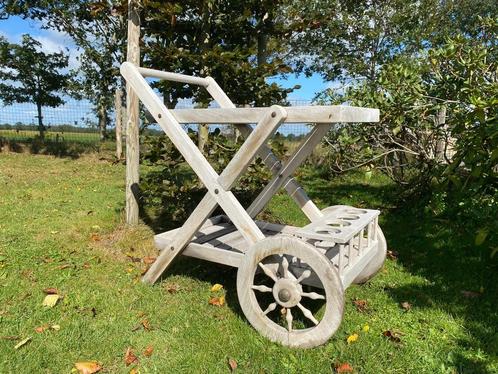 Teakhouten serveerwagen /theewagen Summer Garden, Tuin en Terras, Overige Tuin en Terras, Gebruikt, Ophalen