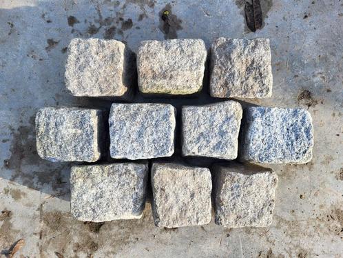 12 m2 Portugees graniet kasseien grijs, Tuin en Terras, Tegels en Klinkers, Nieuw, Overige typen, Natuursteen, 10 m² of meer, Ophalen