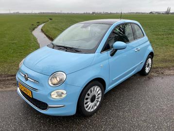 Fiat 500 Twinair Turbo Lounge; open dak, navi en bluetooth