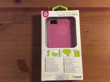 Muvit iPhone 5 Bumper Case roze. Nieuw