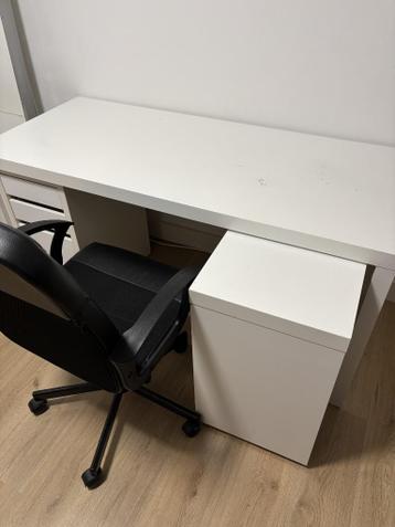 Bureau met bureaustoel en ladekast - afbeelding 3 Bureau met bureaustoel en ladekast - afbeelding 3