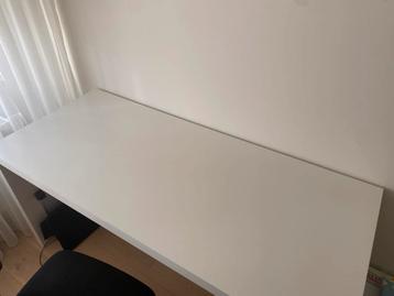 Bureau wit - Ikea; model MALM 151x 65 - gebruikt - afbeelding 3 Bureau wit - Ikea; model MALM 151x 65 - gebruikt - afbeelding 3