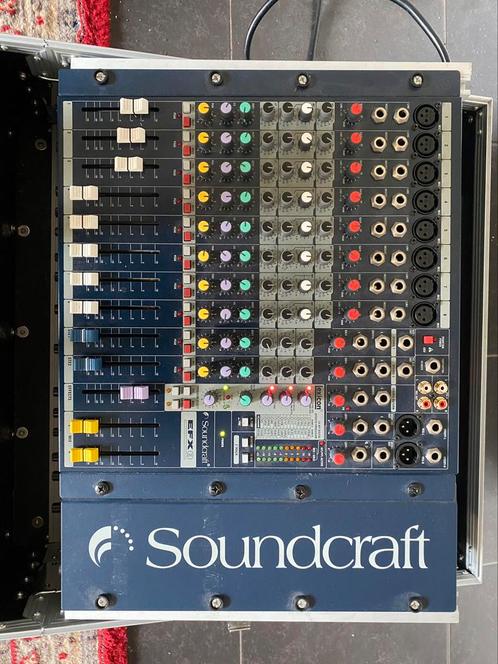 Soundcraft EFX 8 in flightcase, Muziek en Instrumenten, Behuizingen en Koffers, Gebruikt, Speaker of Versterker, Flightcase, Ophalen