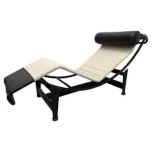 Le Corbusier LC 4 Chaise, Canvas met leer, stoelen, Huis en Inrichting, Fauteuils, Nieuw, Leer, Ophalen of Verzenden