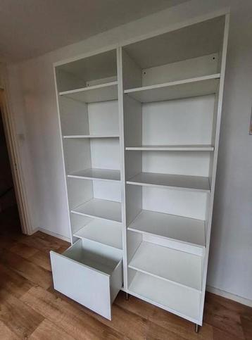 2x ikea besta kast wit met planken en lade - afbeelding 3 2x ikea besta kast wit met planken en lade - afbeelding 3
