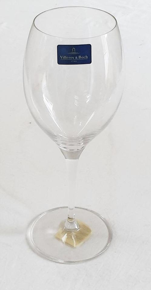 6 kristallijn rode wijnglazen Villeroy & Boch, 252 mm. hoog, Verzamelen, Porselein, Kristal en Bestek, Nieuw, Glas of Glazen, Kristal