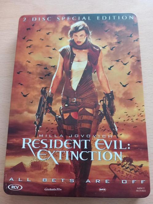 Resident evil extinction 2 disc steelbook Milla Jovovich 5=4, Cd's en Dvd's, Dvd's | Actie, Zo goed als nieuw, Actie, Vanaf 16 jaar