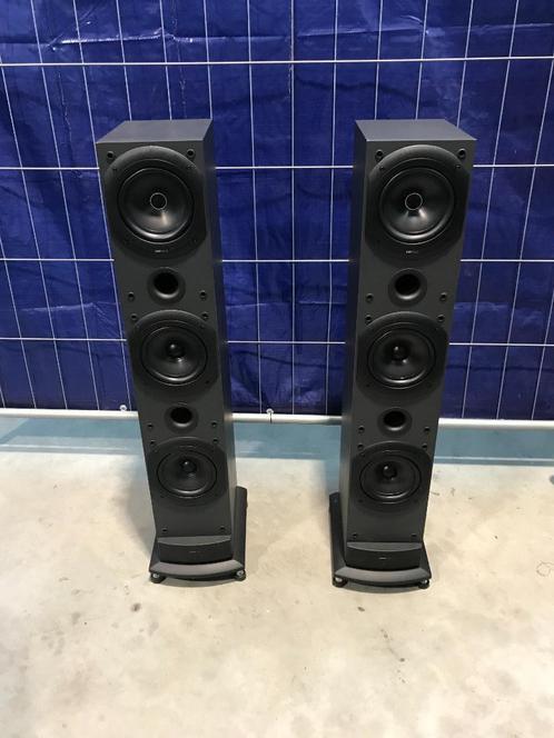 kef q 70 luidspreker toren speakers staand + bescherm kapjes, Audio, Tv en Foto, Luidsprekers, Gebruikt, Front, Rear of Stereo speakers