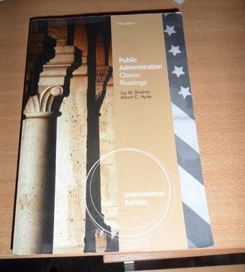 Public Administration - Classic Readings ISBN 9781111342760