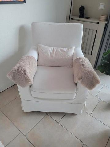 2 witte Ikea Ektorp Jennyland fauteuils - afbeelding 2 2 witte Ikea Ektorp Jennyland fauteuils - afbeelding 2