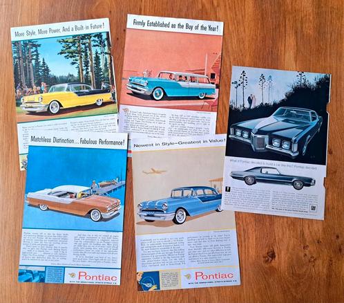 Originele Oldtimer advertenties Pontiac, Boeken, Auto's | Folders en Tijdschriften, Zo goed als nieuw, Ophalen of Verzenden