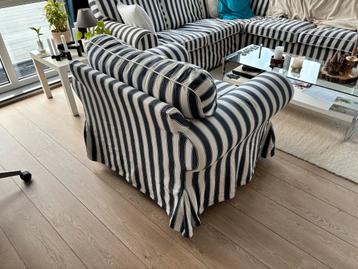 IKEA Ektorp Fauteuil - Blauw/Wit Gestreept - afbeelding 3 IKEA Ektorp Fauteuil - Blauw/Wit Gestreept - afbeelding 3