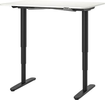 IKEA Bureau zit/sta Bekant, elektrisch wit blad, 120x80 cm - afbeelding 1 IKEA Bureau zit/sta Bekant, elektrisch wit blad, 120x80 cm - afbeelding 1