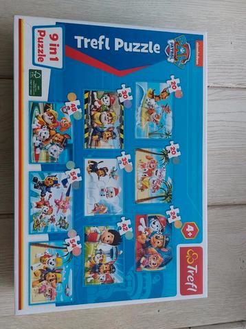 Paw Patrol 9 in 1 puzzel compleet 